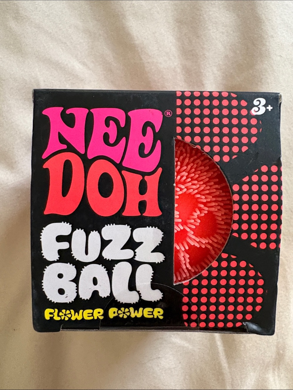 Orange  Fuzz Ball - Flower Power